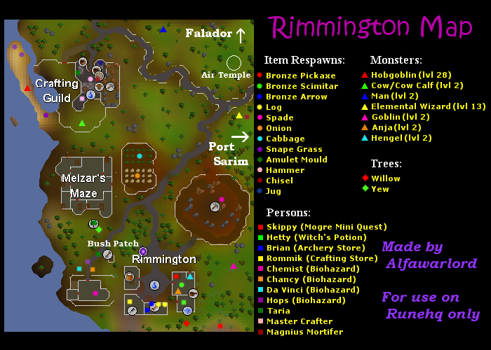 Rimmington Map