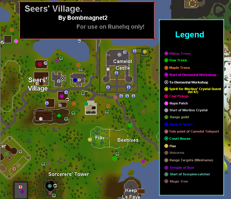 Seers' Village Map