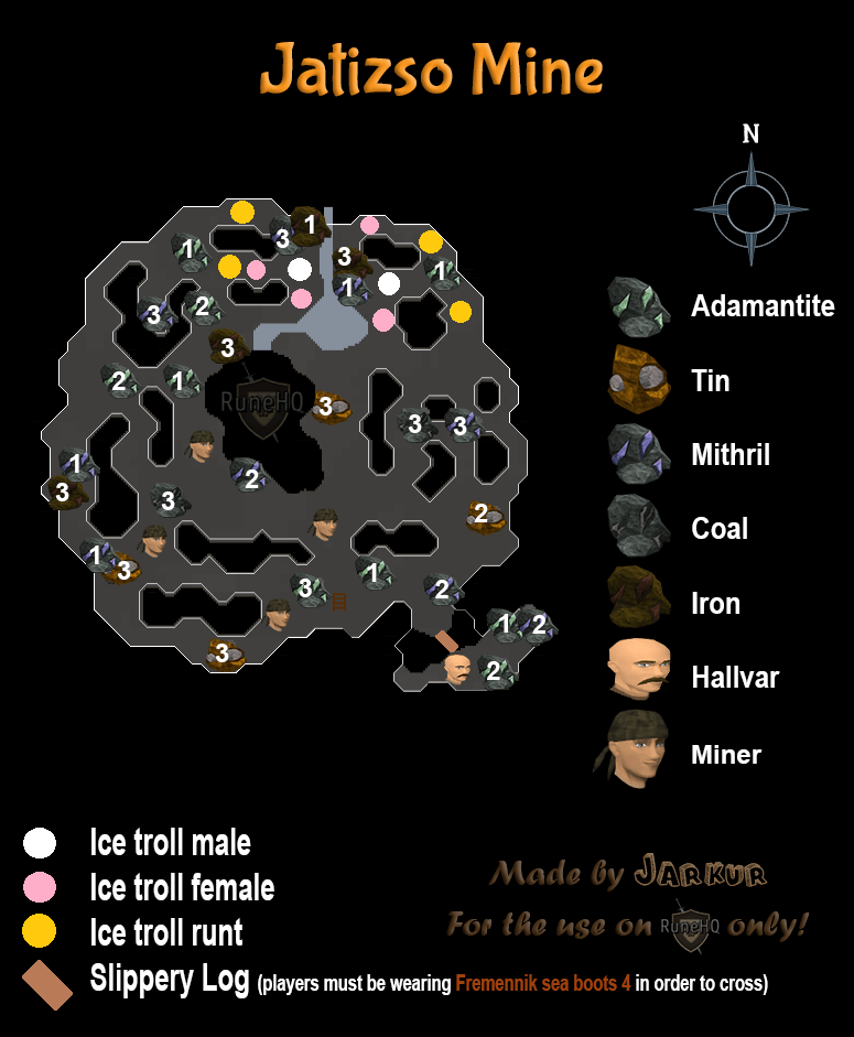 Jatizso Mine Map