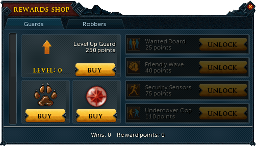 Guard Rewards Menu