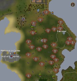 Piscatoris Hunter Area scan locations