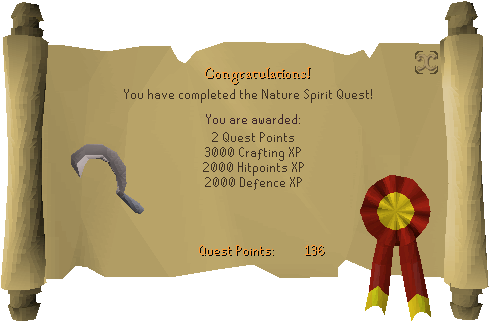 Quest Complete Scroll