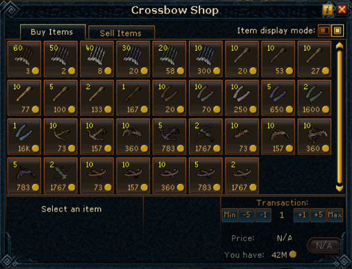 Crossbow Shop