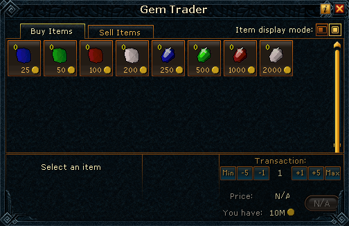 Gem trader