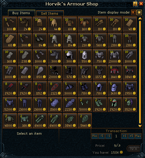 Horvik's Armour Shop