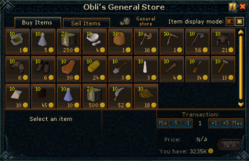 Oblis's General Store