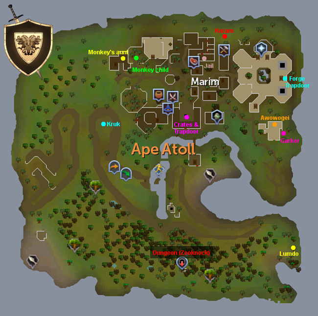 Ape Atoll map