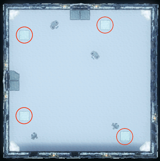 Icy pressure pad puzzle room