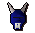 Blue h'ween mask